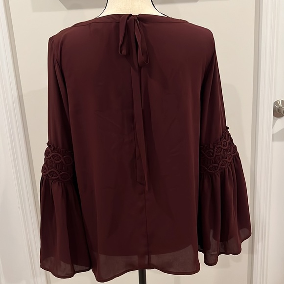 Loft Outlet Blouse with Bell Sleeves - Picture 2 of 8